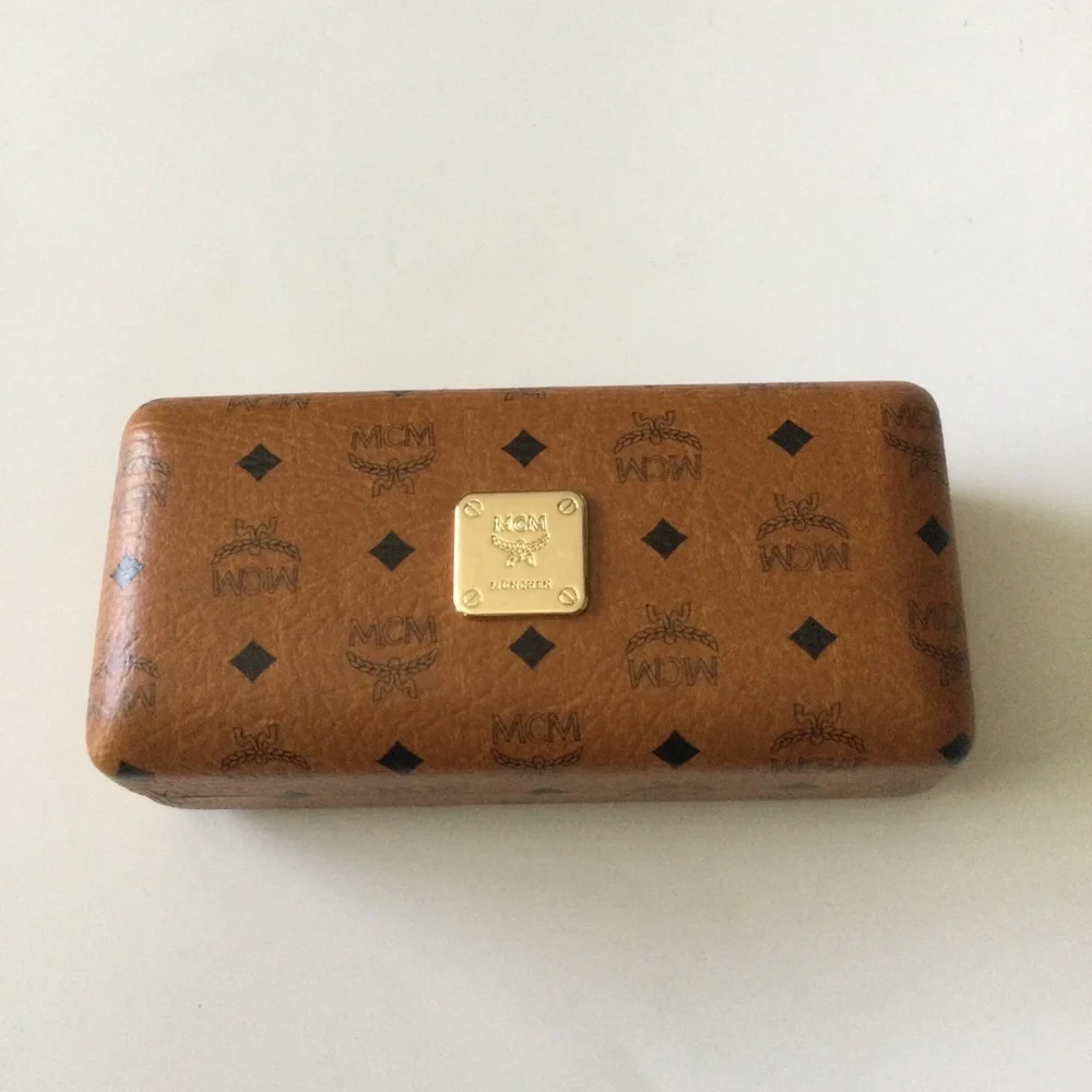 MCM LOGO SUNGLASSES CASE WITH CLEANING CLOTH